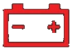 Battery warning light