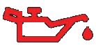 Oil pressure warning light